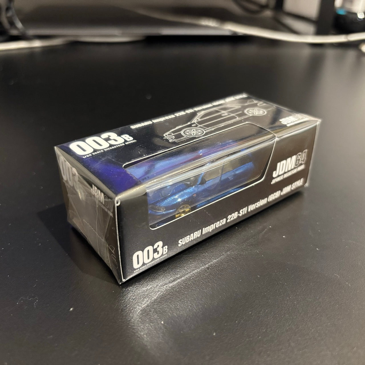 Hobby Japan x JDM64 1/64 SUBARU Impreza-22B STi Version (GC8) JDM STYLE SONIC BLUE MICA (HJDM003B-10)