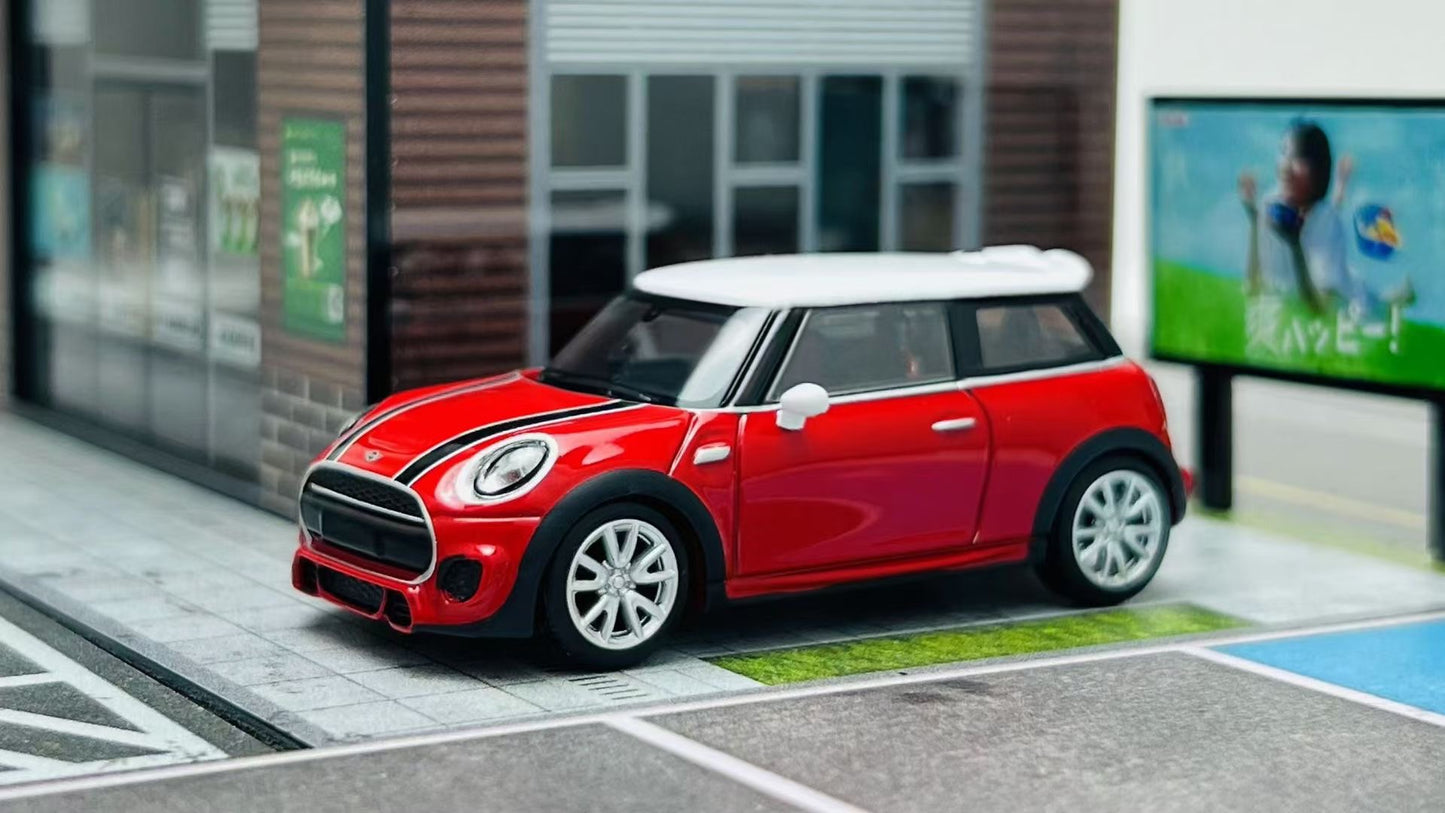 Stance Hunters 1/64 Mini Cooper F56 JCW John Cooper Works Red