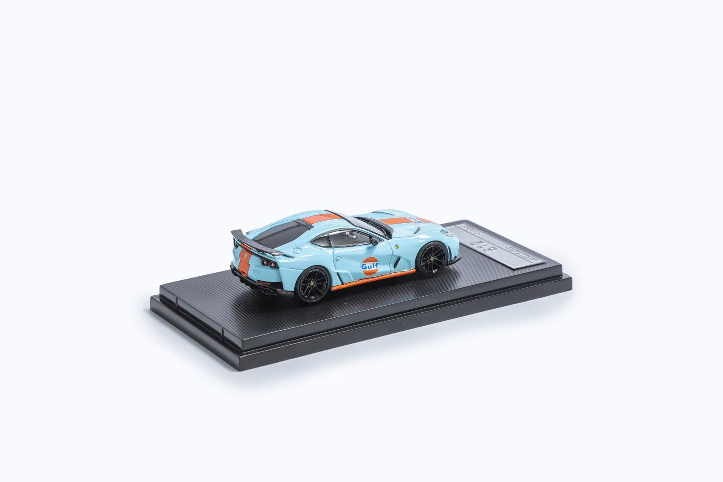Little Toy 1:64 Ferrari 812 N-Largo MR V12 Novitec Custom Gulf Edition Openable Engine Hood Limited 399 Pieces