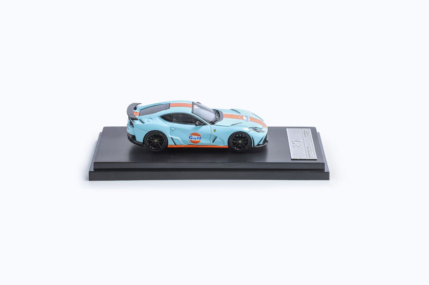 Little Toy 1:64 Ferrari 812 N-Largo MR V12 Novitec Custom Gulf Edition Openable Engine Hood Limited 399 Pieces