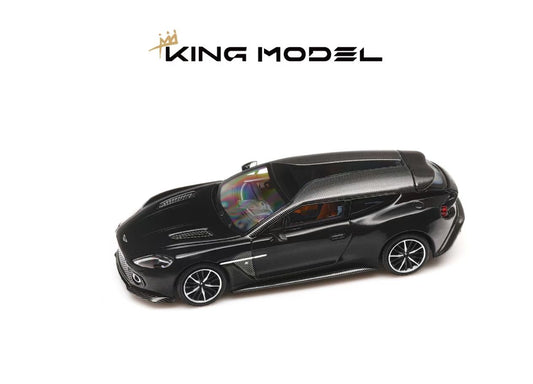 King Model 1:64 Aston Martin Vanquish Zagato Shooting Brake Metallic Black Limited 999 Pieces