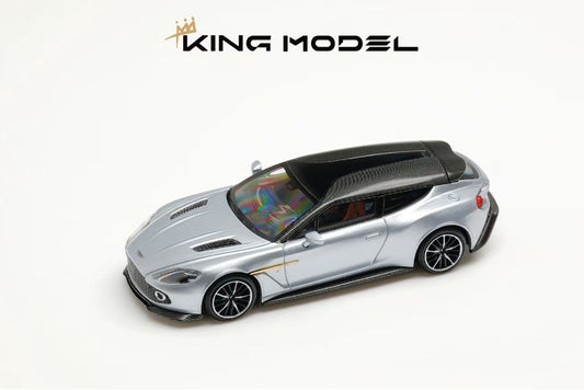 King Model 1:64 Aston Martin Vanquish Zagato Shooting Brake Silver Limited 999 Pieces