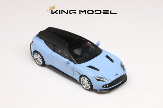 King Model 1:64 Aston Martin Vanquish Zagato Shooting Brake Blue Limited 999 Pieces