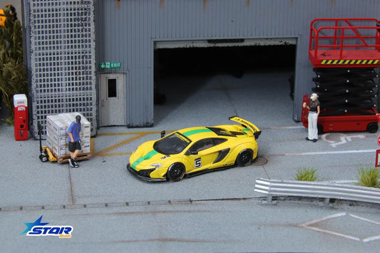 Star Model 1:64 McLaren MCL 650S Wide Body Yellow #5 Limited 499 Pieces