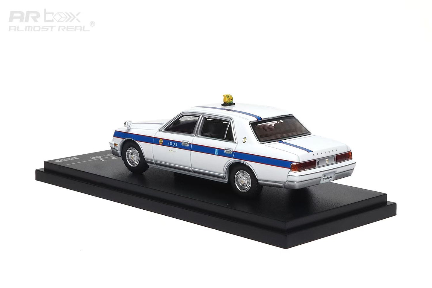 AR Box 1:64 Toyota Century MK2 G50 White Taxi 1997 Toyota Official Licensed