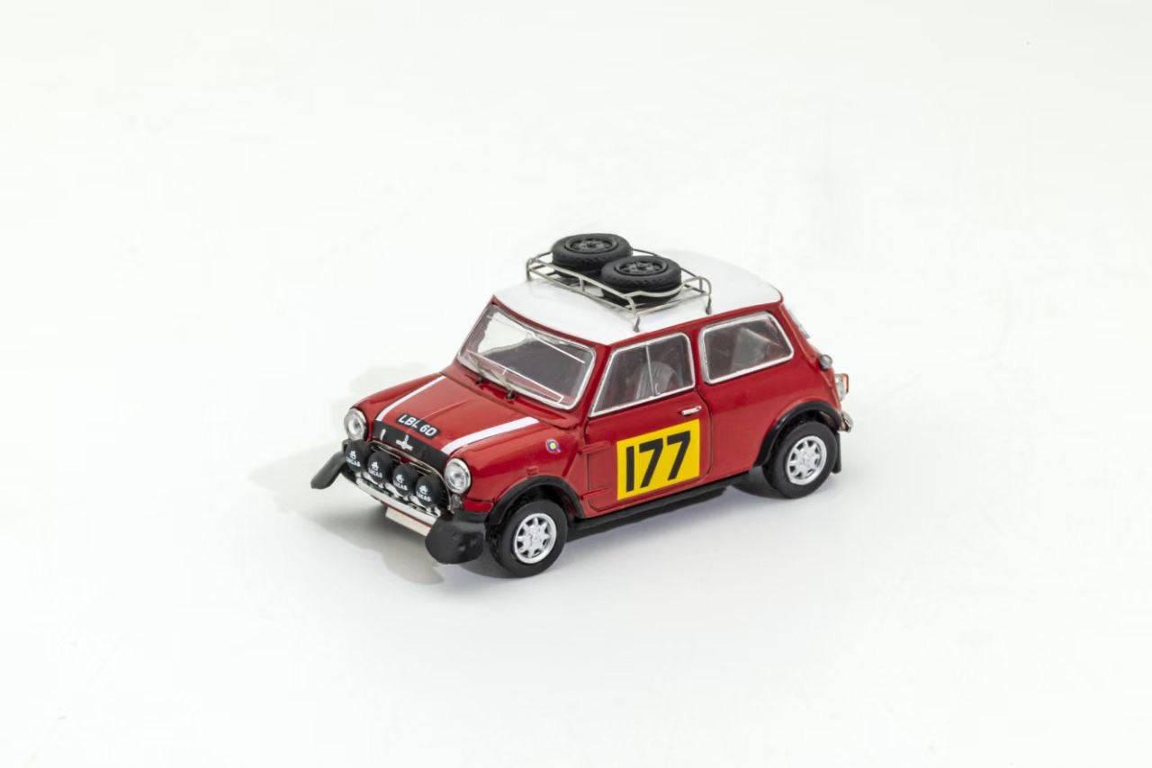 GCD 1:64 Mini Morris MK1 Mini Cooper S Rallye Automobile Monte-Carlo #177 1967 (Morris Mini Official Licensed)