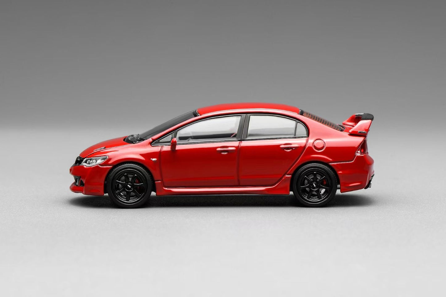Motorhelix Senior Series 1:64 Honda Civic Type-R FD2 Mugen RR Red Openable Front Hood Detailed Engine (Honda & Mugen Double Official Licensed)