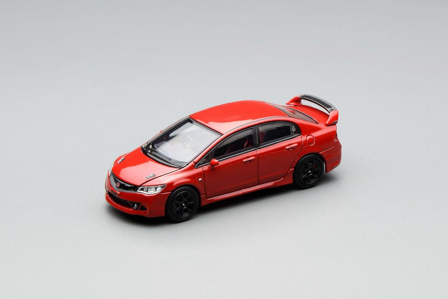 Motorhelix Senior Series 1:64 Honda Civic Type-R FD2 Mugen RR Red Openable Front Hood Detailed Engine (Honda & Mugen Double Official Licensed)