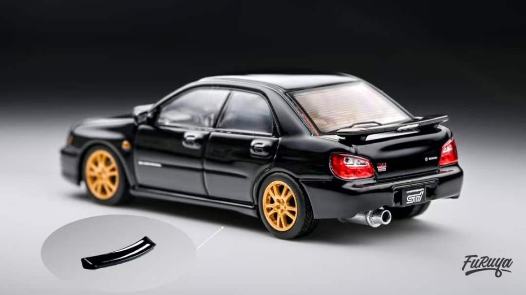 Furuya 1:64 Subaru Impreza WRX STI Sedan MK2 GD Bugeye Official Licensed Black