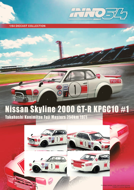 INNO64 1:64 NISSAN SKYLINE 2000 GT-R KPGC10 #1 (IN64-KPGC10-FM1971)