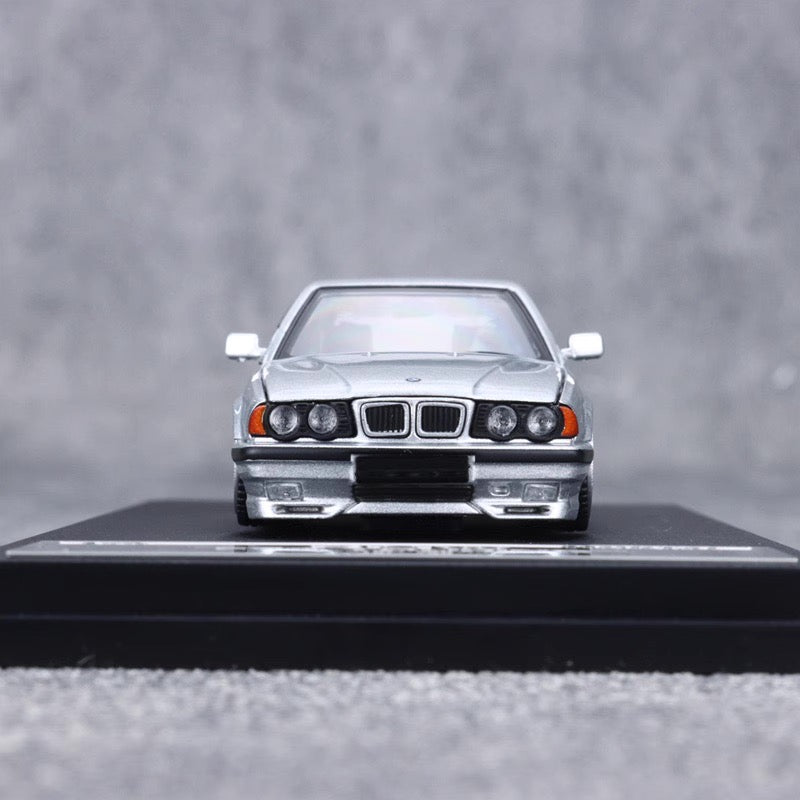 Mortal BMW 5 Series E34 Wagon Silver Low stance Custom Openable Front Hood Detailed Engine Limited 799 Pieces