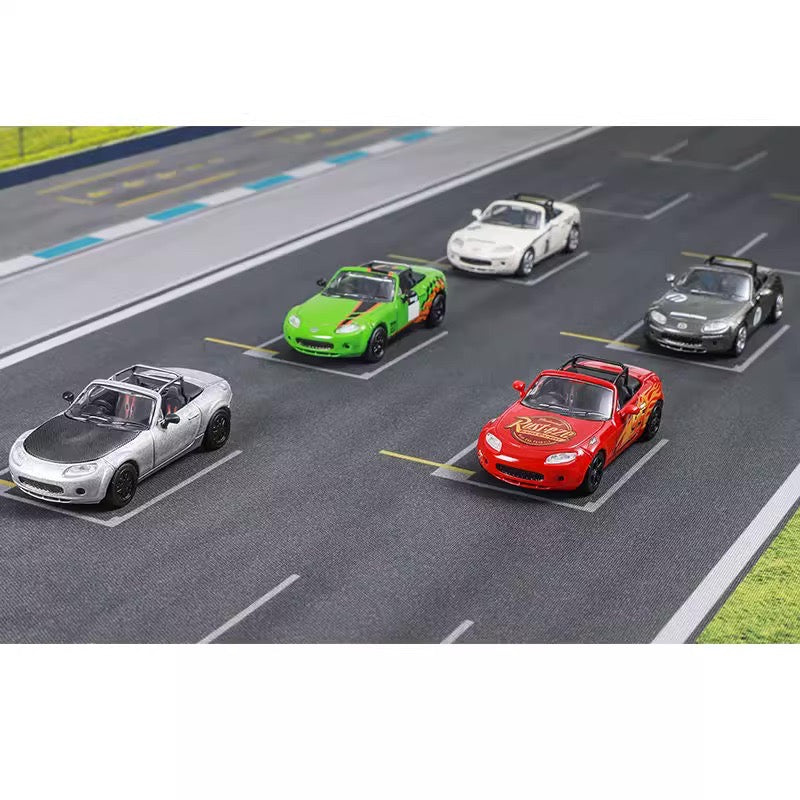 DCT 1:64 Mazda MX-5 MX5 NC Track Version RHD Rust-eze Red Mazda Official Licensed