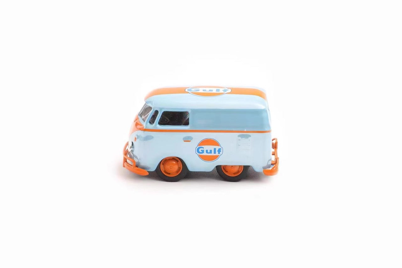 HY Model 1:64 Volkswagen T1 Kombi Camper Van Short Axis Egg Car Gulf Edition Standard Wheels