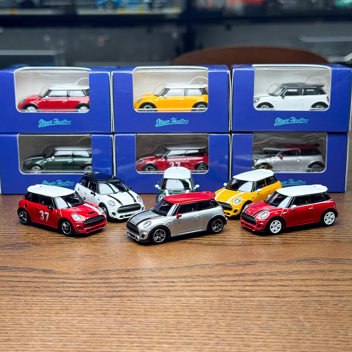 Stance Hunters 1/64 Mini Cooper F56 JCW John Cooper Works Green