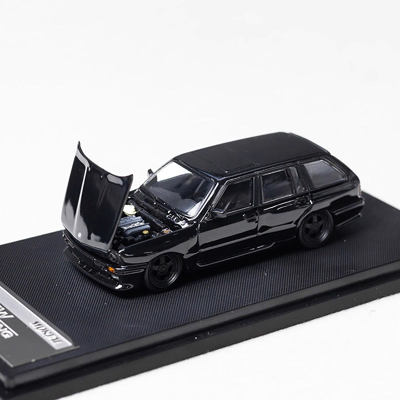 Mortal BMW 3 Series M3 E30 Wagon Full Black Low Stance Custom Openable Front Hood Detailed Engine Limited 799 Pieces