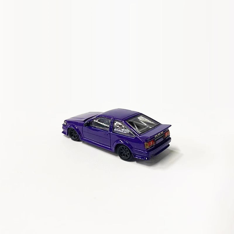 DCT 1:64 Toyota Corolla AE86 Levin GT-APEX RWB Wide Body Custom Purple