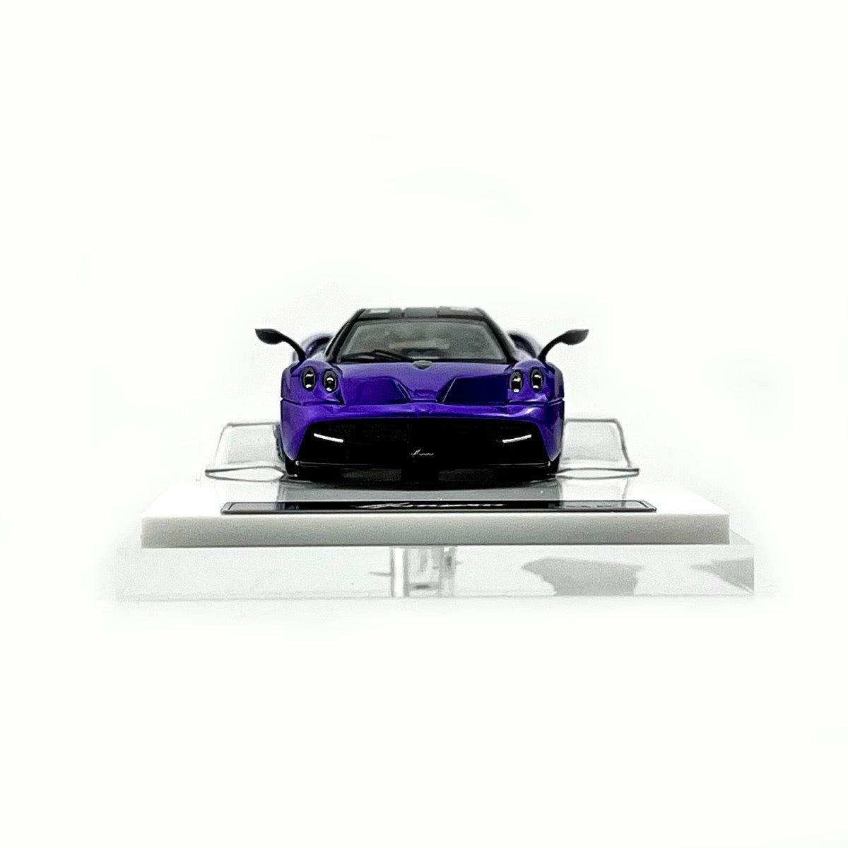 HKM Premium 1:64 Pagani Huayra Coupe 2014 Purple (Movable Rear Engine Boot, 2 Gull Wing Doors, Front and Rear Spoilers) Limited 999 Pieces