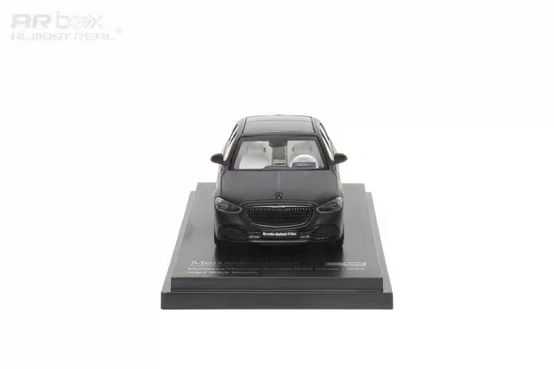 AR Box 1:64 Mercedes Benz S Class MK7 Maybach 2023 Night Series Obsidian Black Official Licensed China GT Show 2025 Special Edition