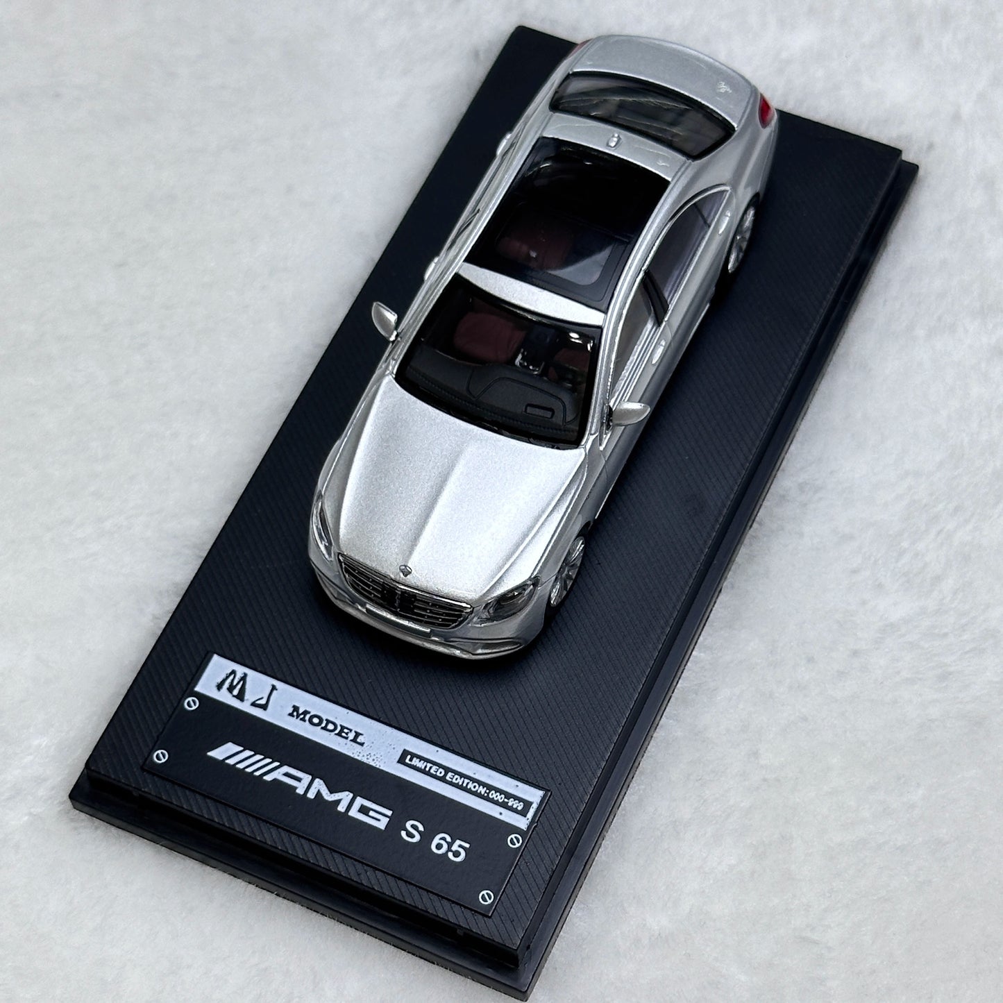 MJ Model 1:64 Mercedes Benz S-Class S65 AMG W222 Silver