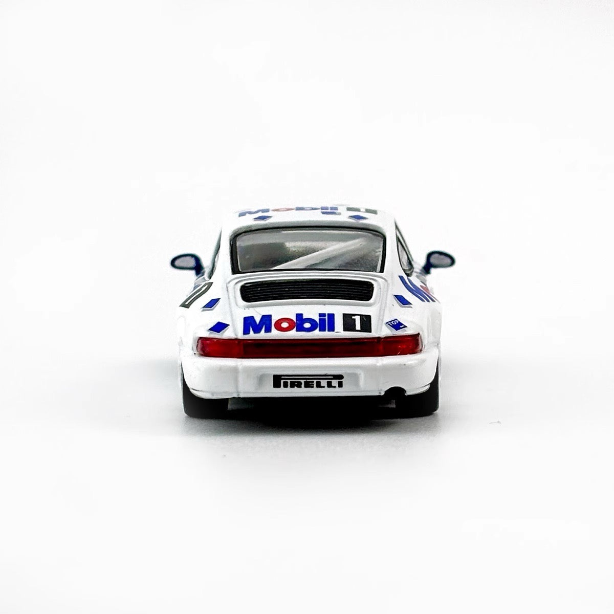 Sparky 1:64 Porsche 911 964 RS Mobil1 Carrera Cup 1993 #8 Blue and White