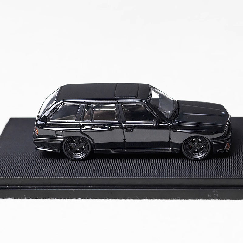 Mortal BMW 3 Series M3 E30 Wagon Full Black Low Stance Custom Openable Front Hood Detailed Engine Limited 799 Pieces