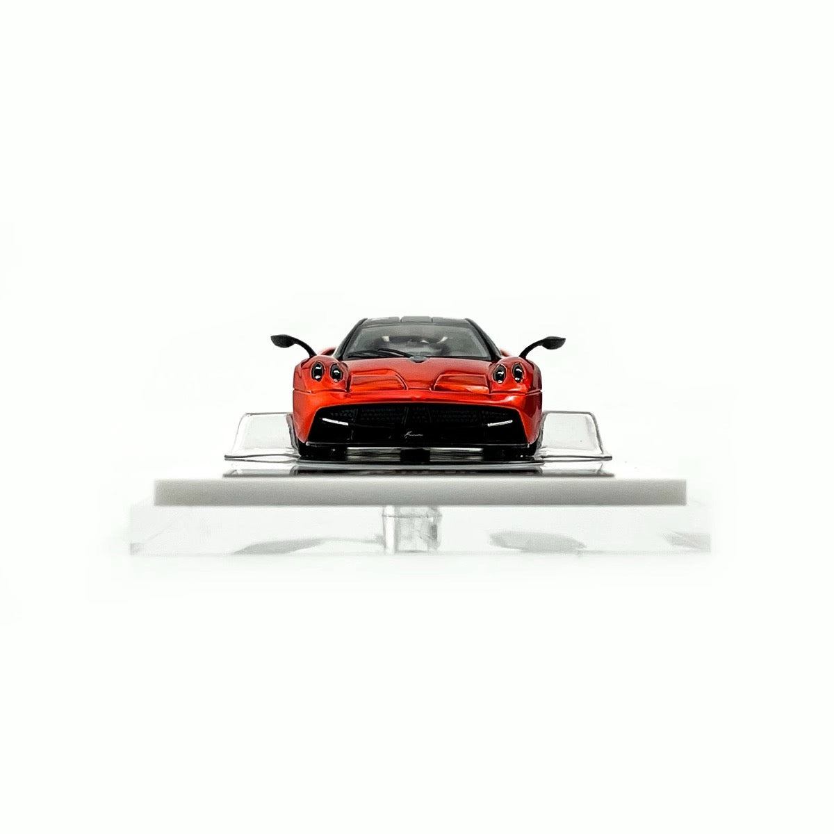 HKM Premium 1:64 Pagani Huayra Coupe 2014 Metallic Red (Movable Rear Engine Boot, 2 Gull Wing Doors, Front and Rear Spoilers) Limited 999 Pieces