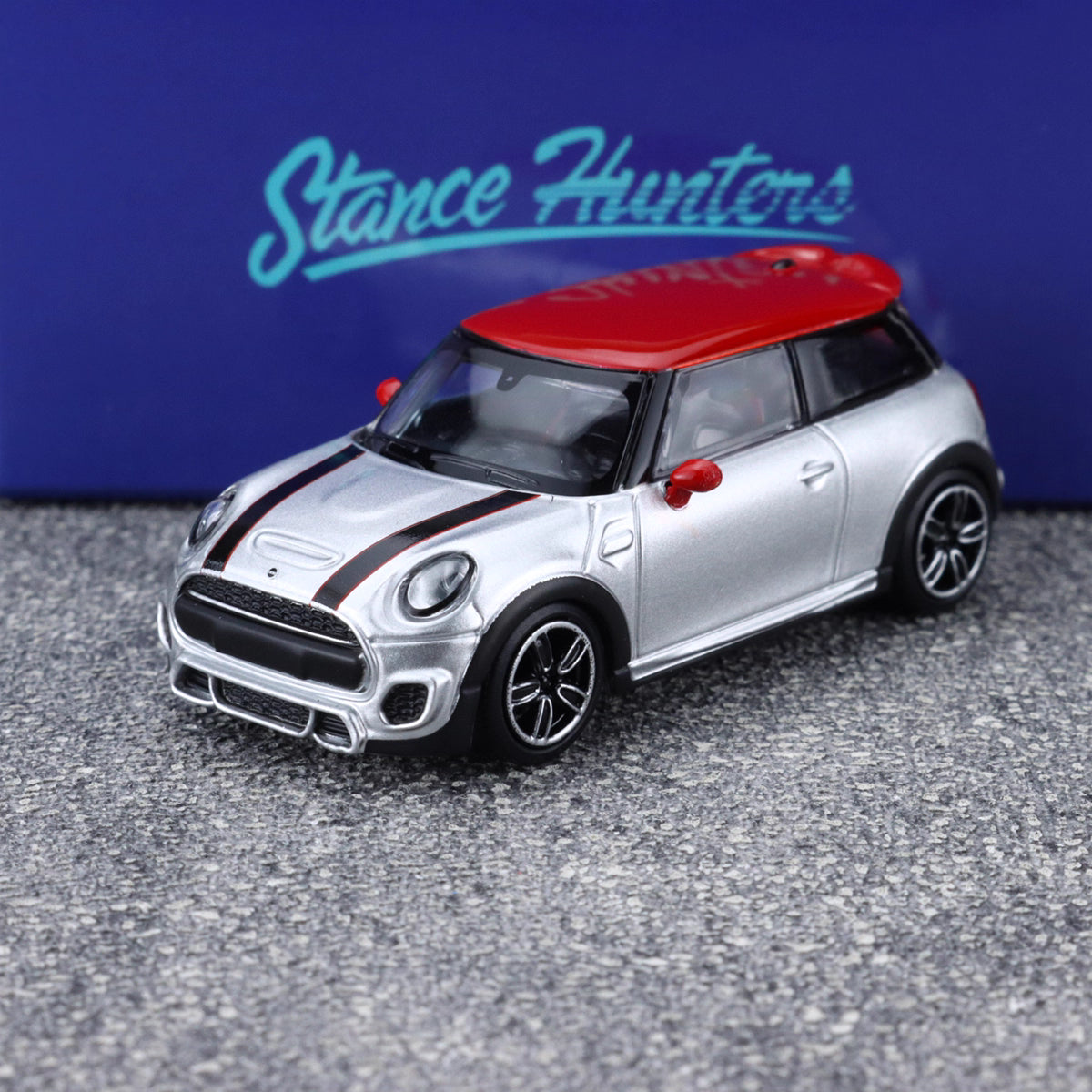 Stance Hunters 1/64 Mini Cooper F56 JCW John Cooper Works Silver