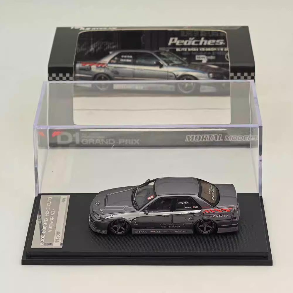 Mortal 1:64 Nissan Skyline GT-R ER34 25GTT GT-T Turbo Drift Version Grey Limited 999 Pieces