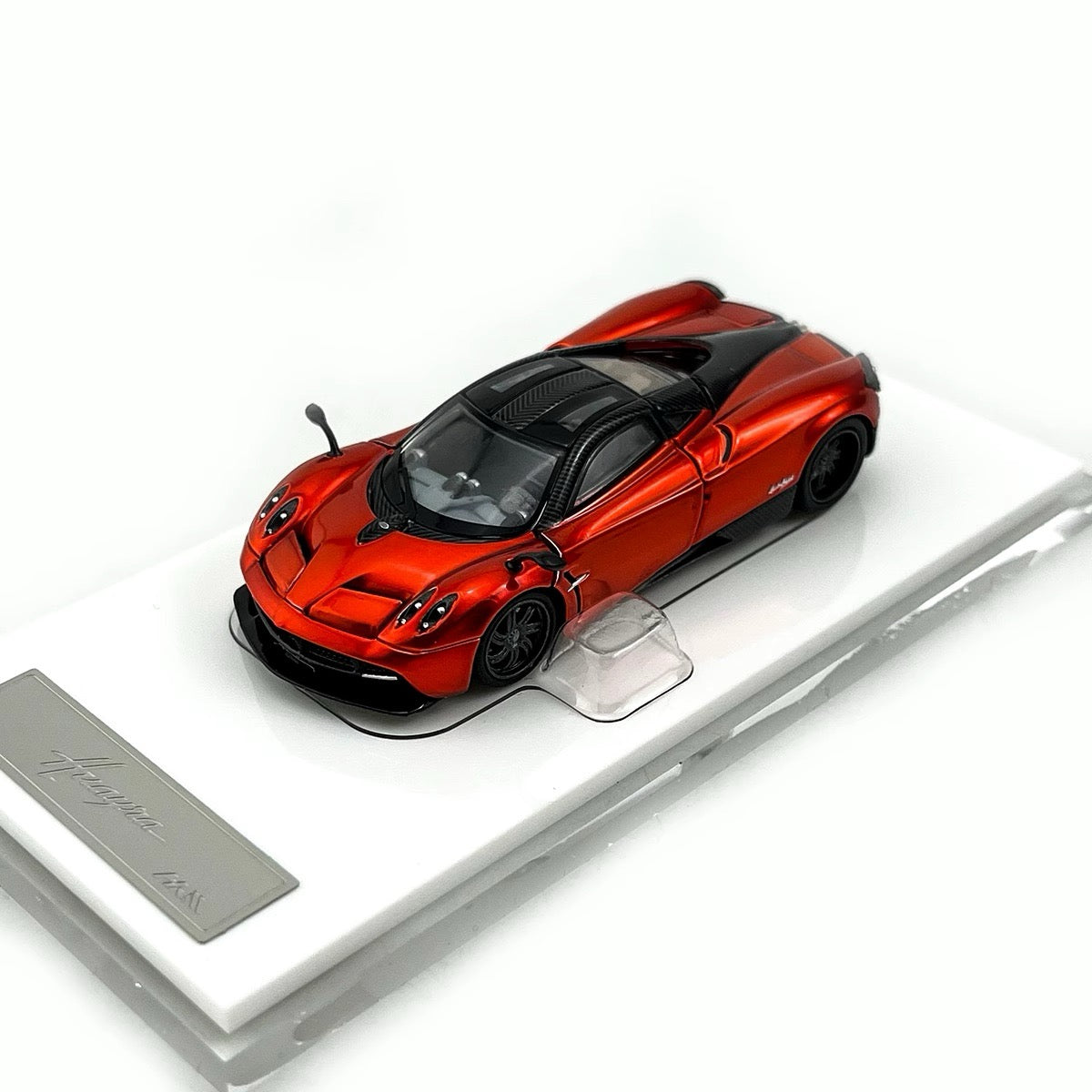 HKM Premium 1:64 Pagani Huayra Coupe 2014 Metallic Red (Movable Rear Engine Boot, 2 Gull Wing Doors, Front and Rear Spoilers) Limited 999 Pieces
