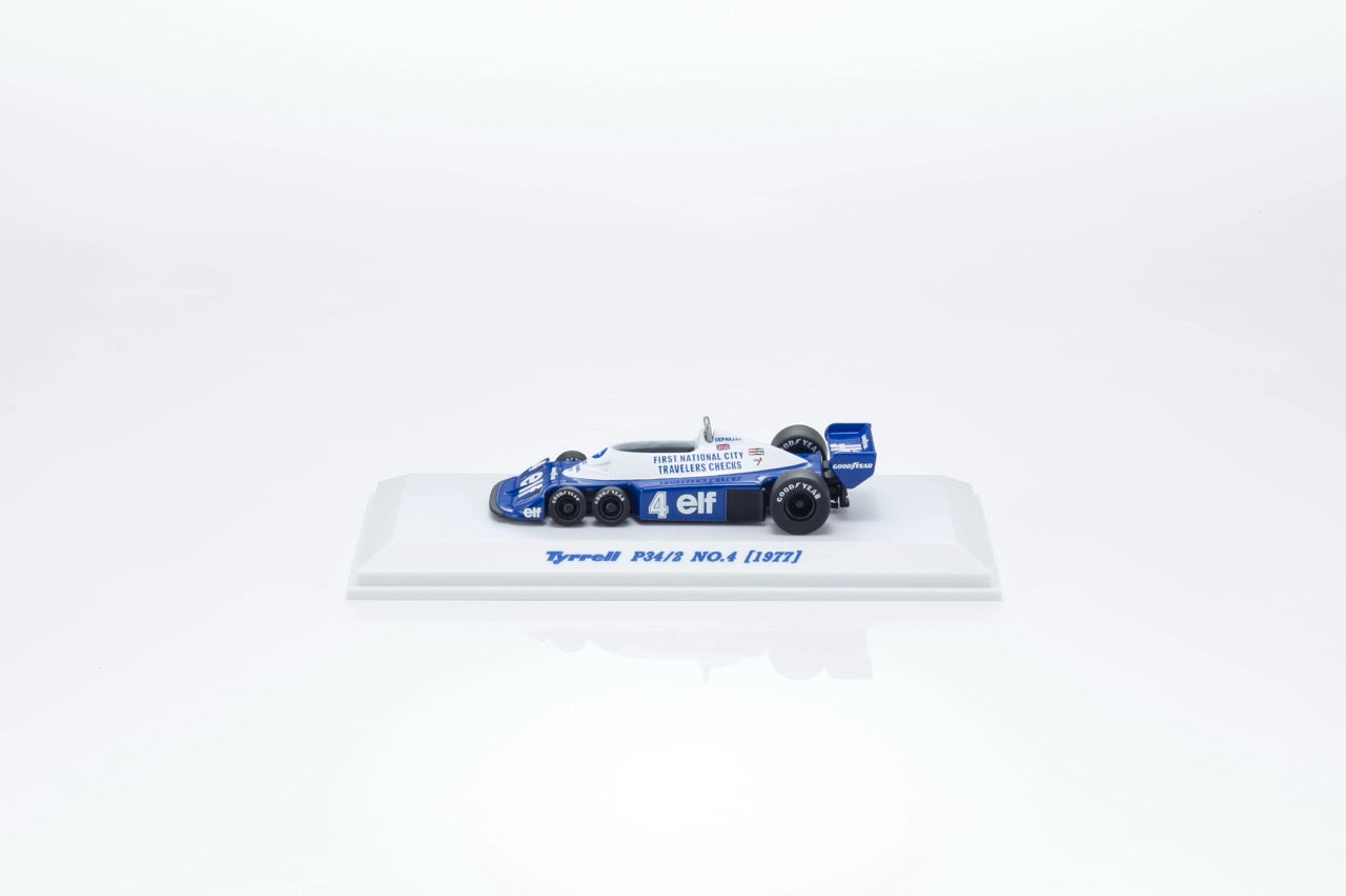 Kyosho 1:64 TYRRELL P34/2 (1977) No.4 Official Licensed by Tyrrell & Goodyear