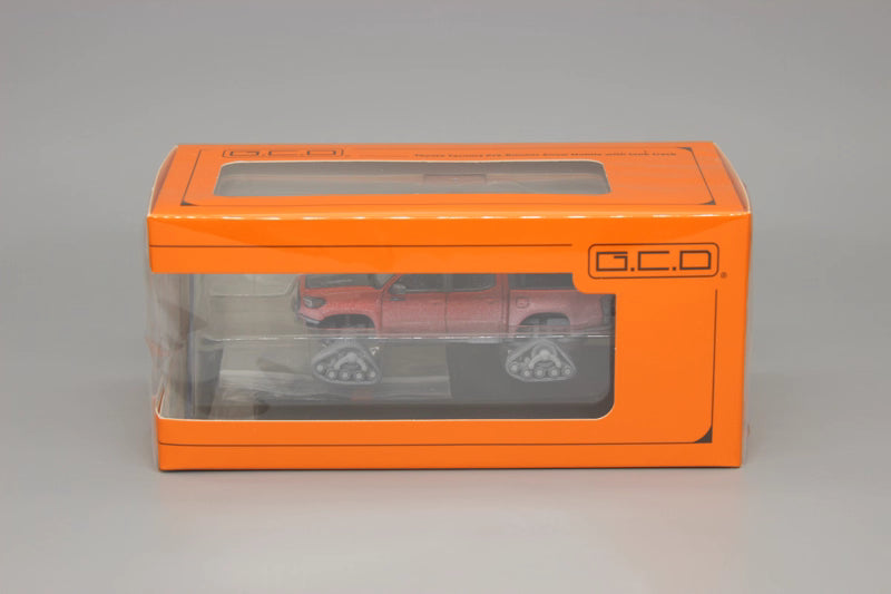 GCD 1:64 Toyota Tacoma N300 Snow Edition Official Licensed Orange with Snow (with 8 Accessories)