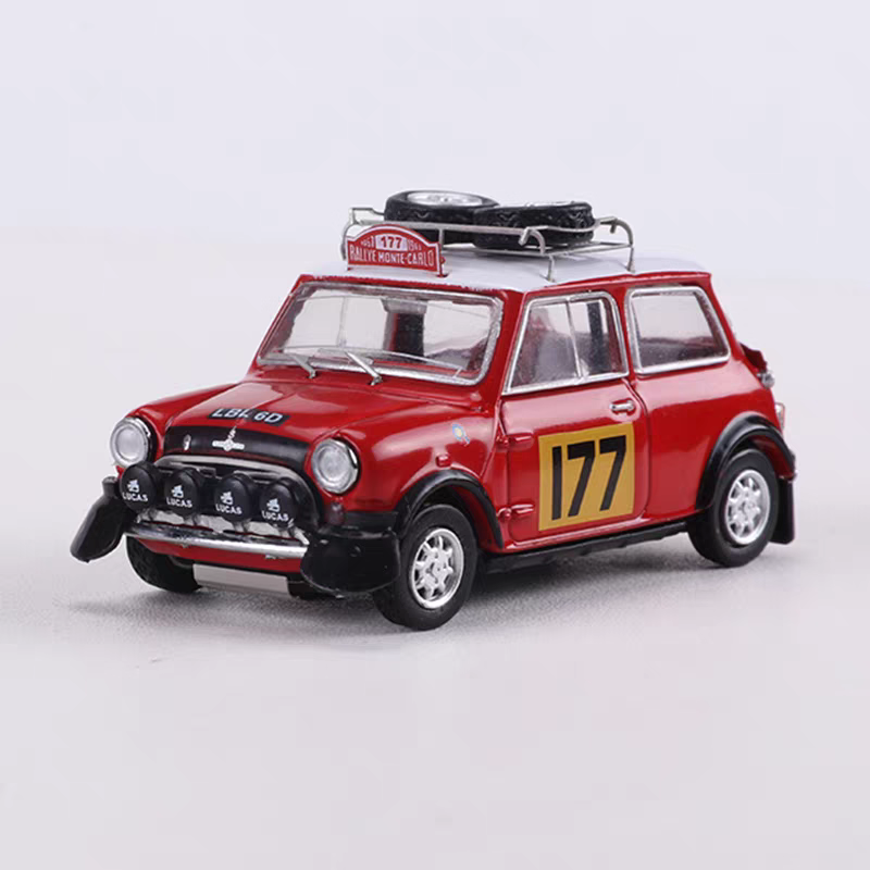 GCD 1:64 Mini Morris MK1 Mini Cooper S Rallye Automobile Monte-Carlo #177 1967 (Morris Mini Official Licensed)