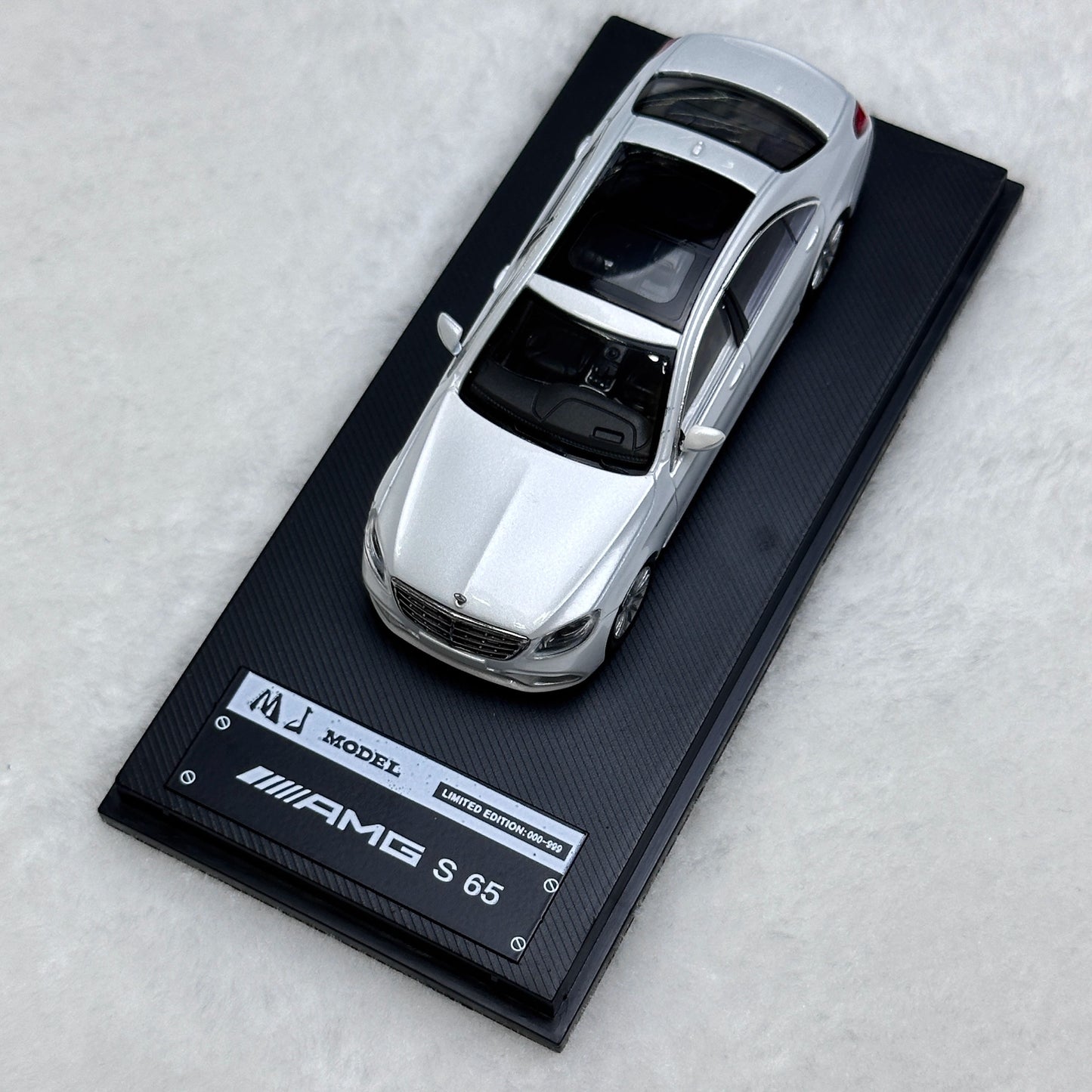 MJ Model 1:64 Mercedes Benz S-Class S65 AMG W222 Pearl White