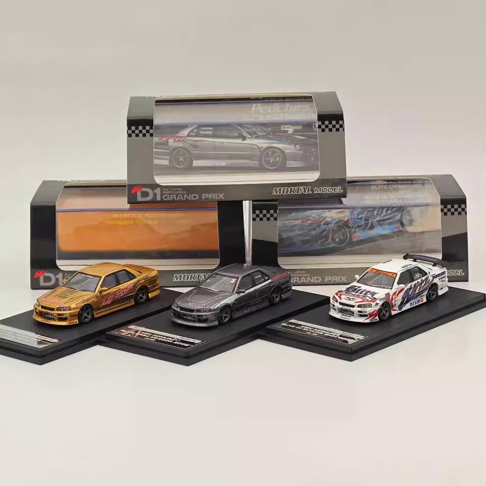 Mortal 1:64 Nissan Skyline GT-R ER34 25GTT GT-T Turbo Drift Version Gold Limited 999 Pieces