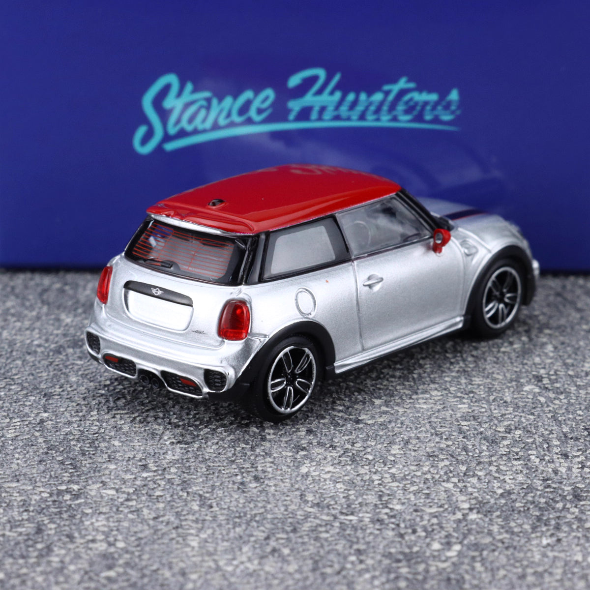 Stance Hunters 1/64 Mini Cooper F56 JCW John Cooper Works Silver
