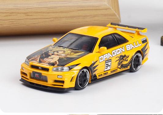 Fast Speed 1:64 Nissan GT-R BNR34 R34 Nismo Z-Tune Dragon Ball Gouku