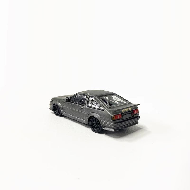 DCT 1:64 Toyota Corolla AE86 Levin GT-APEX RWB Wide Body Custom Grey
