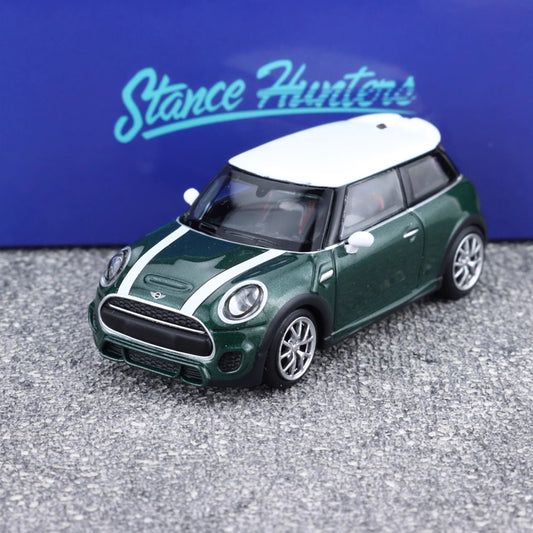 Stance Hunters 1/64 Mini Cooper F56 JCW John Cooper Works Green