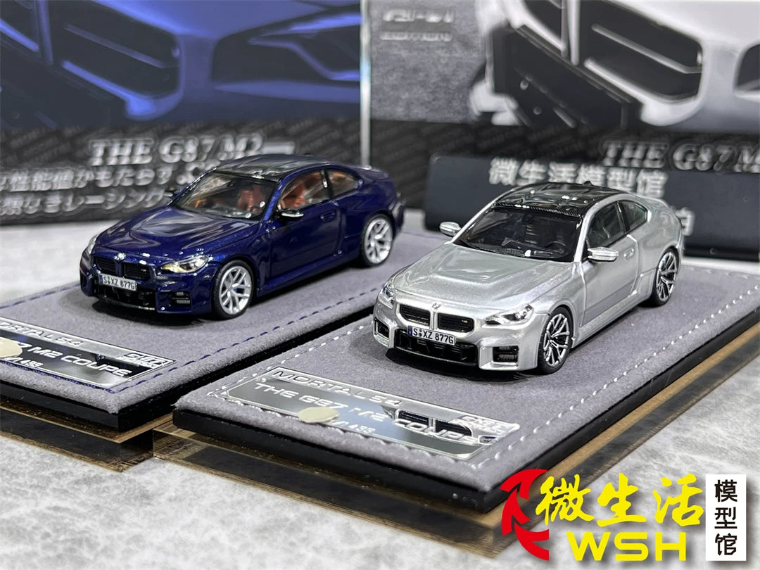 Mortal 1:64 BMW M2 Mk2 G87 Liquid Metal Silver in Premium Box Packaging