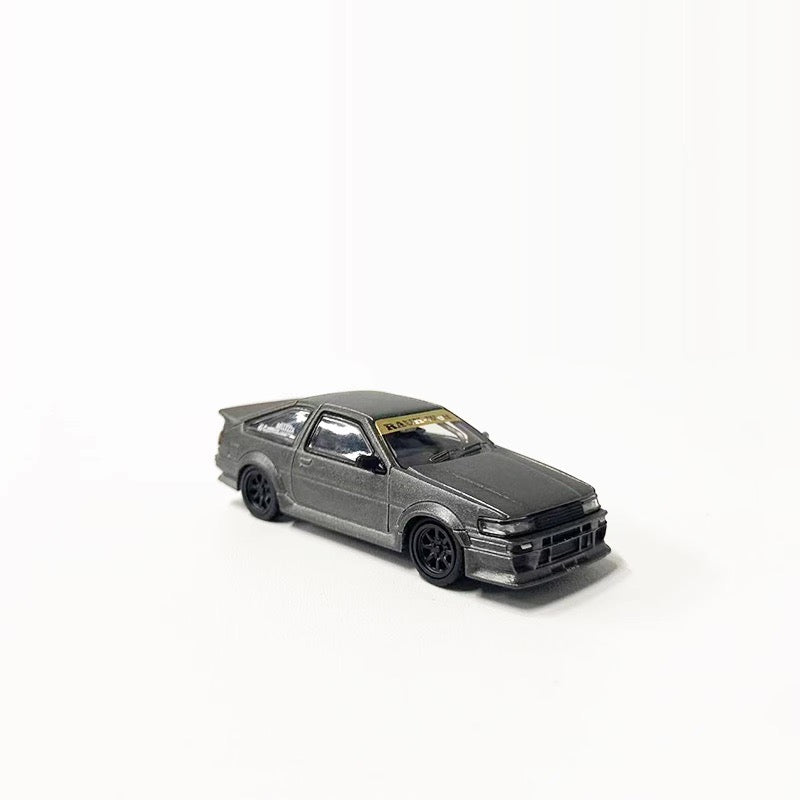 DCT 1:64 Toyota Corolla AE86 Levin GT-APEX RWB Wide Body Custom Grey