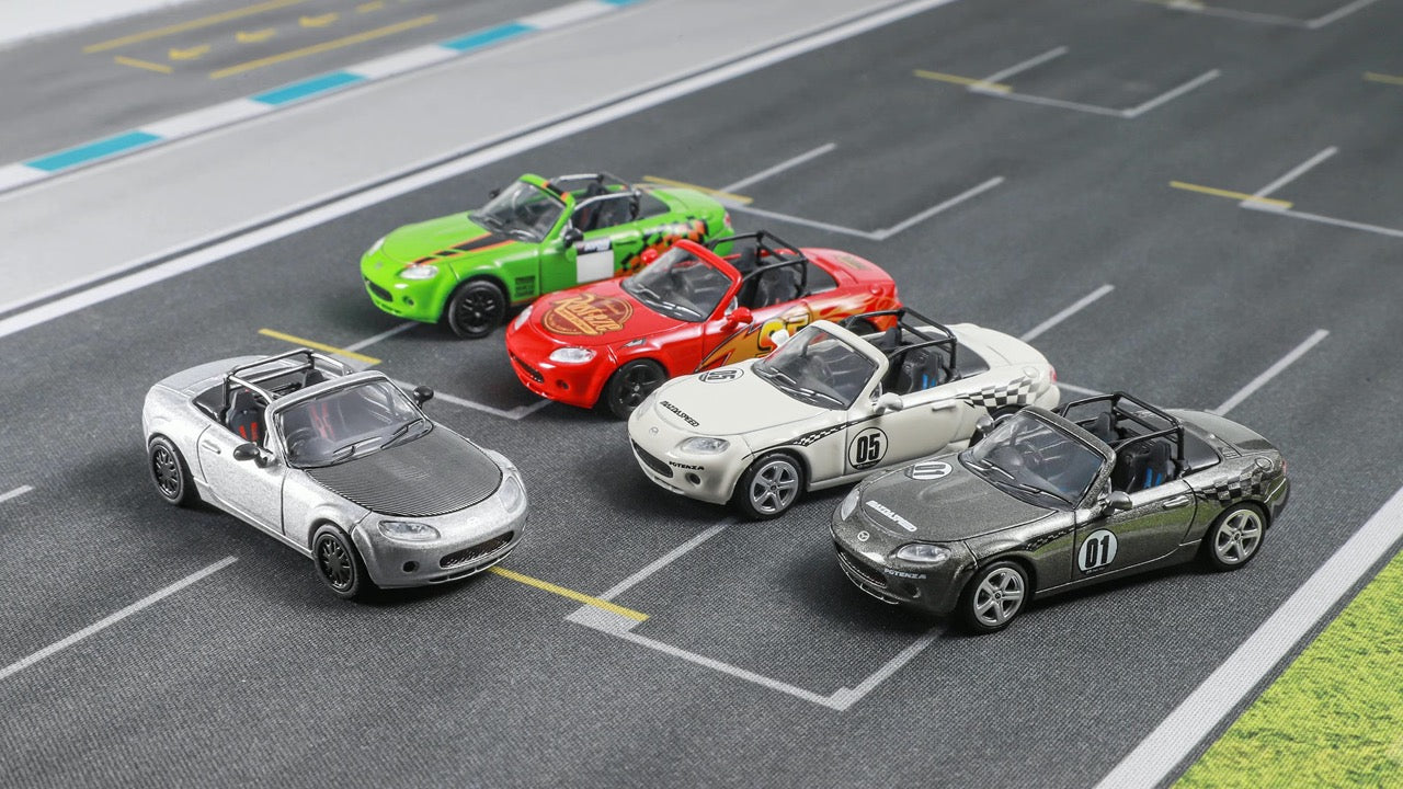 DCT 1:64 Mazda MX-5 MX5 NC Track Version RHD Rust-eze Red Mazda Official Licensed