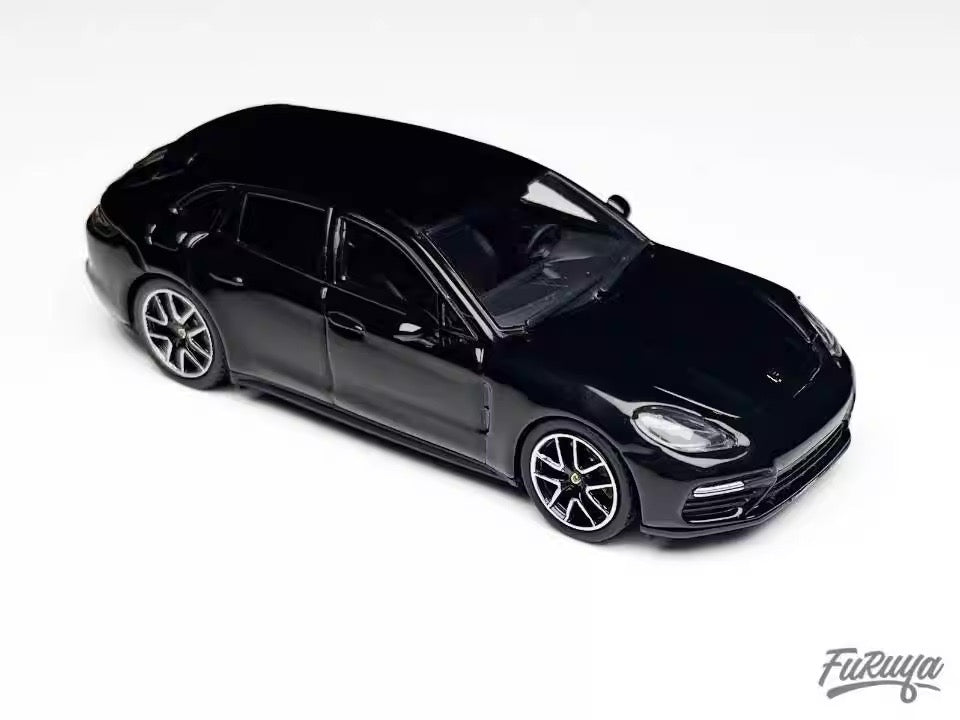 Furuya 1:64 Porsche Panamera Mk2 971 Turbo Shooting Brake Black Limited 999 Pieces