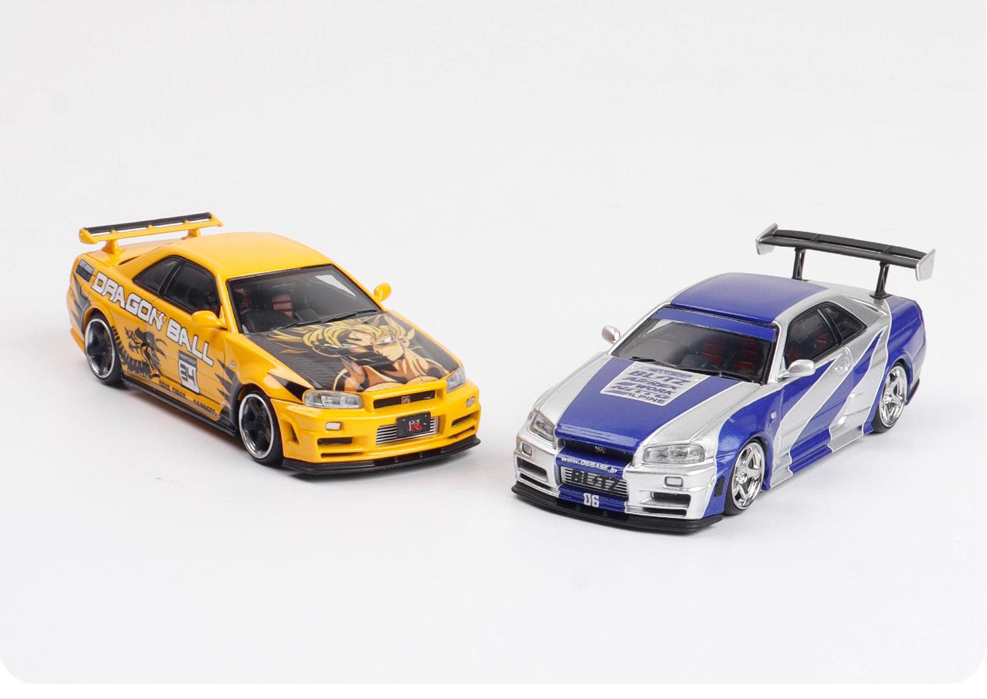 Fast Speed 1:64 Nissan GT-R BNR34 R34 Nismo Z-Tune Dragon Ball Gouku