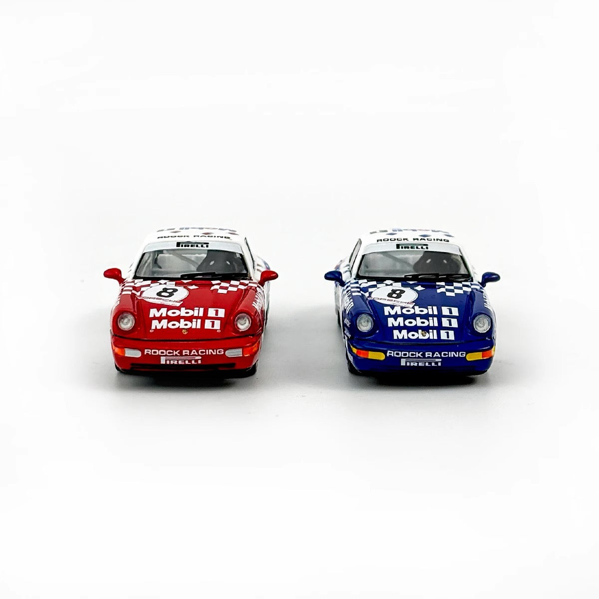 Sparky 1:64 Porsche 911 964 RS Mobil1 Carrera Cup 1992 #8 Red and White