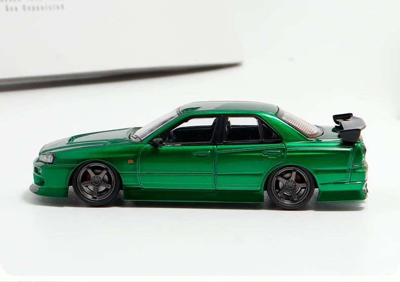 Mortal 1:64 Nissan Skyline GT-R ER34 25GTT GT-T Turbo URAS Custom Metallic Green Limited 499 Pieces