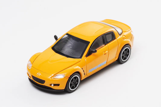 DCT 1:64 Mazda RX-8 RX8 Yellow RHD Mazda Official Licensed