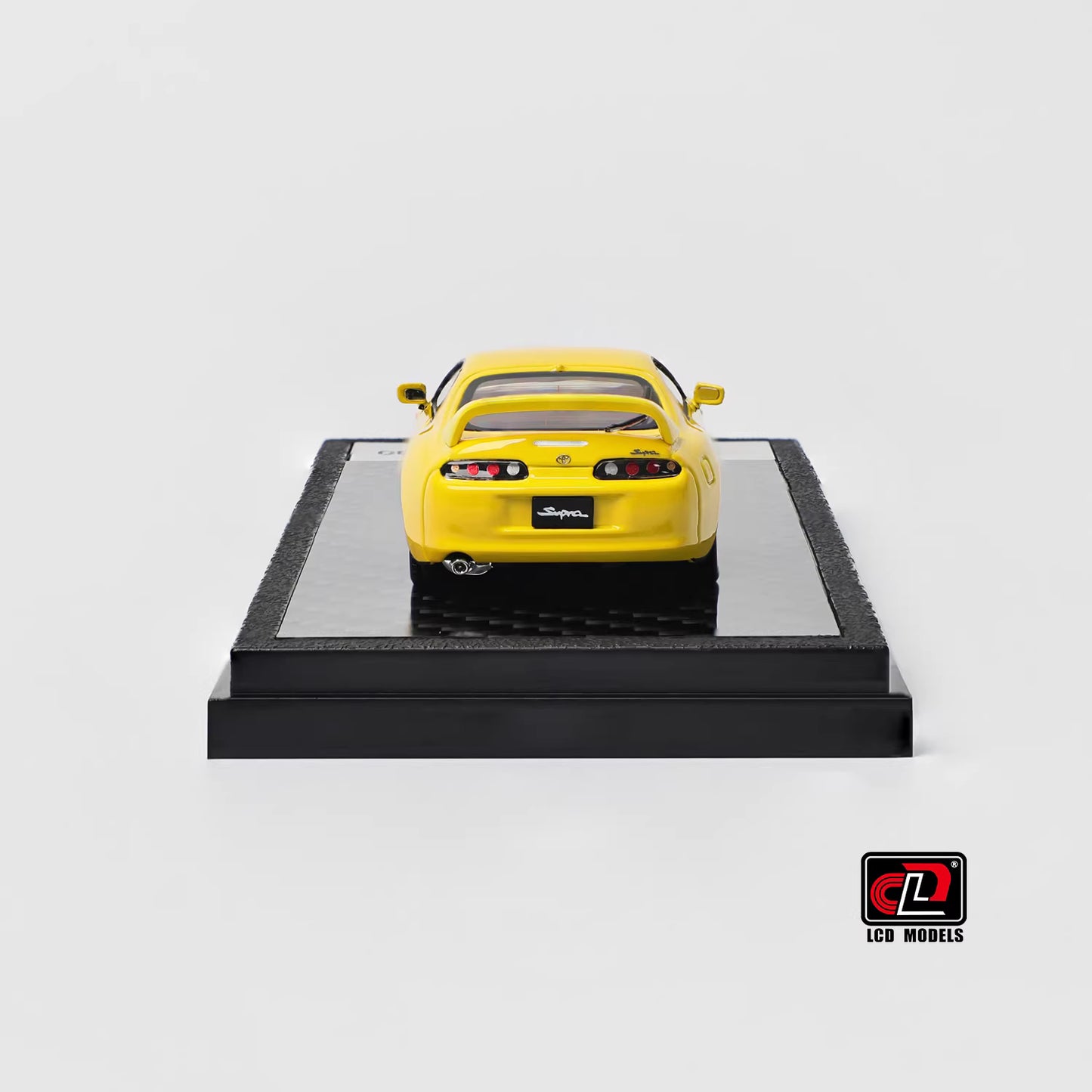LCD 1:64 Toyota Supra Mk4 A80 Yellow Official Licensed Openable Front Hood Detailed Engine