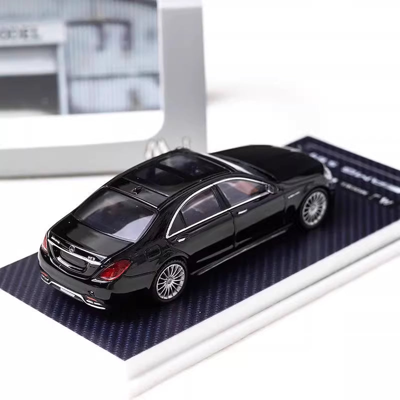 MJ Model 1:64 Mercedes Benz S-Class S65 AMG W222 Black