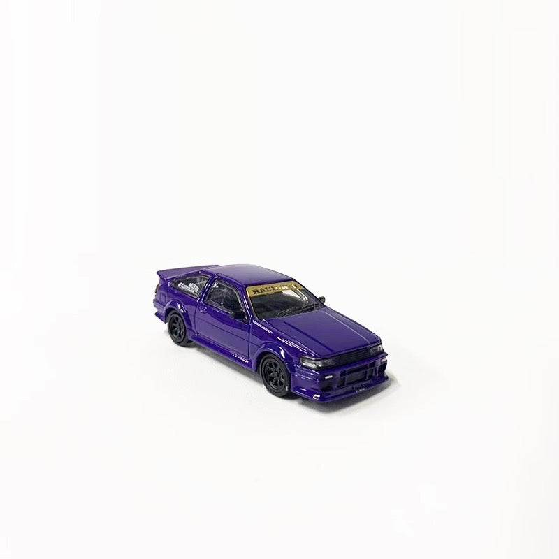 DCT 1:64 Toyota Corolla AE86 Levin GT-APEX RWB Wide Body Custom Purple