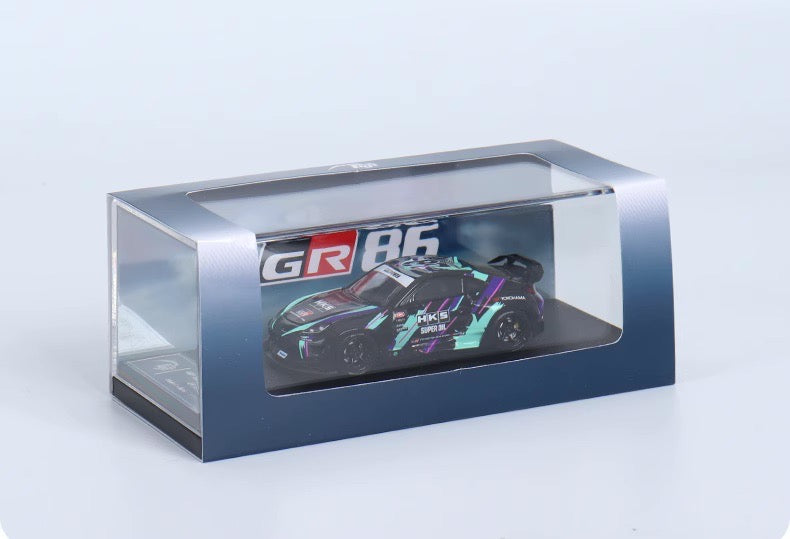 Fuji 1:64 Toyota Pandem GR86 Rocket Bunny HKS